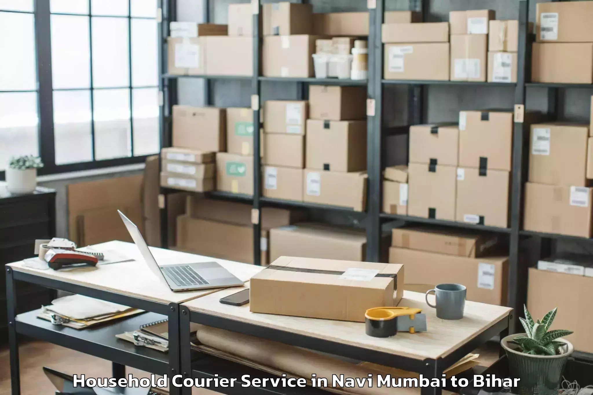 Reliable Navi Mumbai to Jagdishpur Household Courier